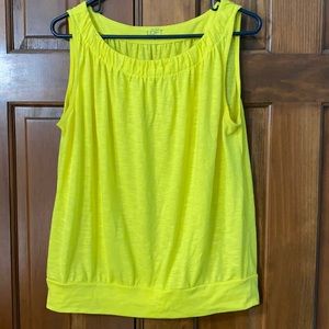 LOFT bright yellow tank top.
